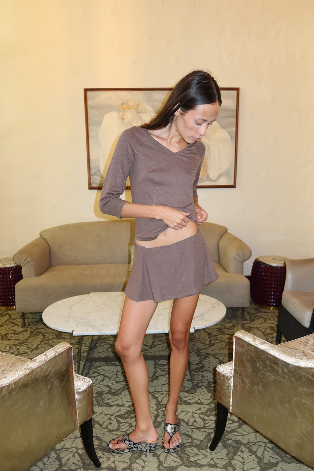 *Coming Soon* Soho Mini Skort Carob