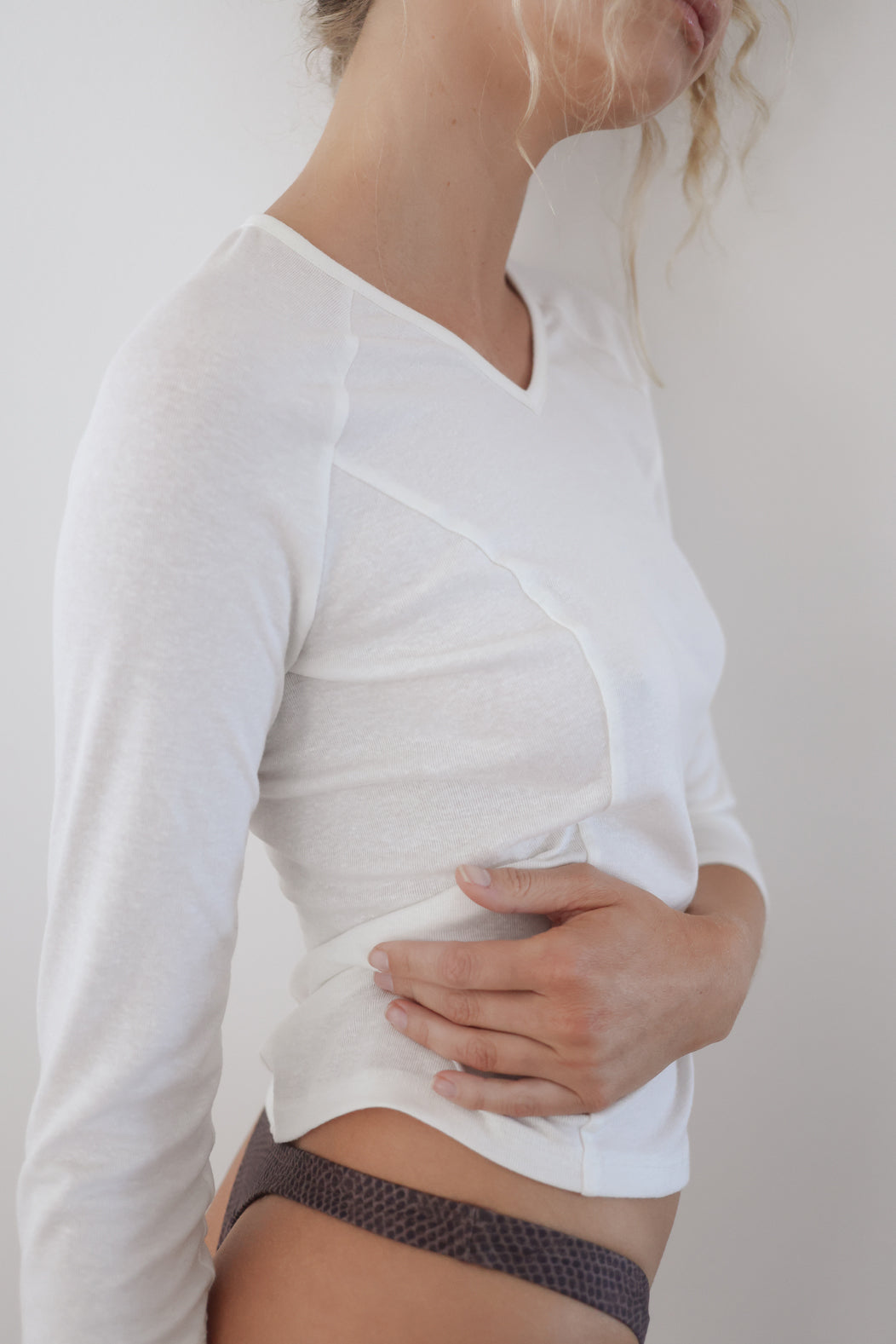 *Coming Soon* Airlie 3/4 Sleeve Top Natural White