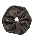 CMNTY GRDN BROWN SILK HEMP JUMBO SCRUNCHIE