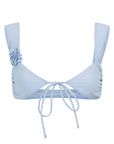 cmnty grdn bloom bikini top in powder blue