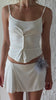 Mia singlet top in natural white